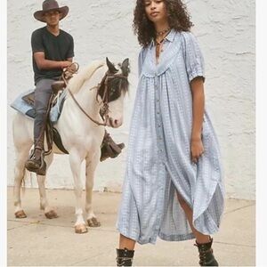 NWT Free People Rodeo Midi Dress Size Small